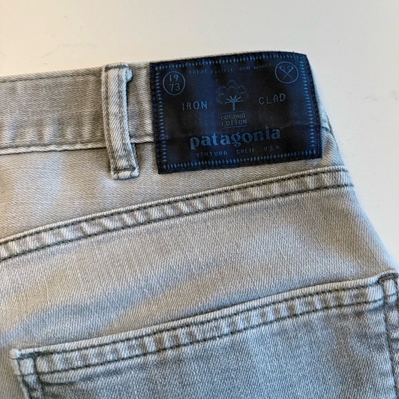 Patagonia Men's Performance Straight Fit Jeans Style 56025 — 32x32, Light Gray - Picture 5 of 8